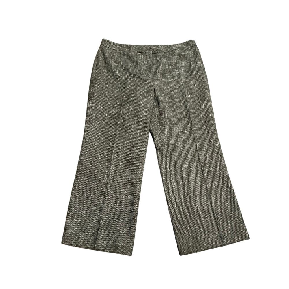 Classiques Entier Grey Wide Leg Cropped Trousers SZ 16 Career Office Workwear